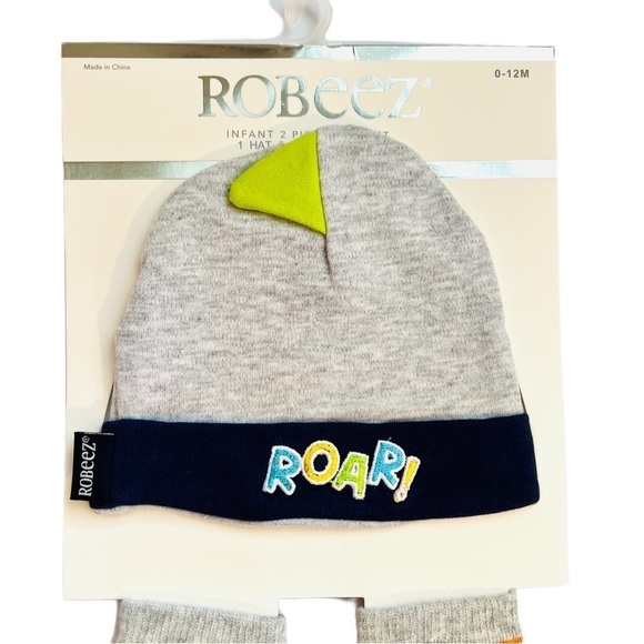 Robeez Baby Boy Roar Dinosaur Matching Set - Picture 8 of 9